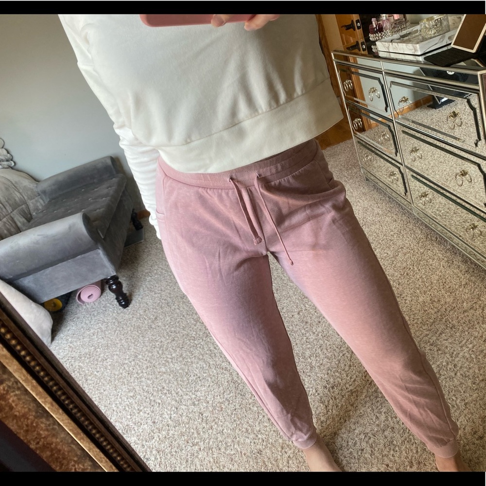 Pink Rose light pink joggers